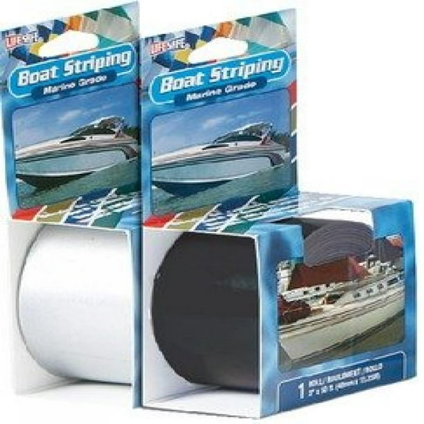 Seachoice 77937 Self-Adhesive Boat Striping Tape 1/2 Inch x 50 Feet 3 Mil Vinyl Blue